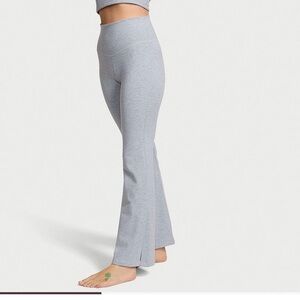 Victorias Secret Gray High-Waisted Split Hem yoga pant